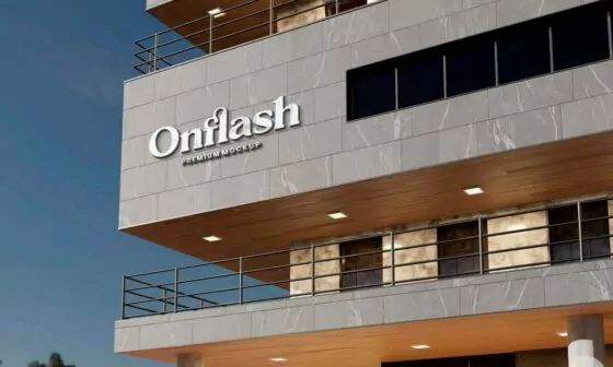 Placa em ACM: Design que comunica sofisticação em Rio Preto Fachadas 1